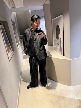 「アイテム（フォーマルスーツ/小物）」を使った、shiminoriさん（メンズ・175cm）の冬コーディネート