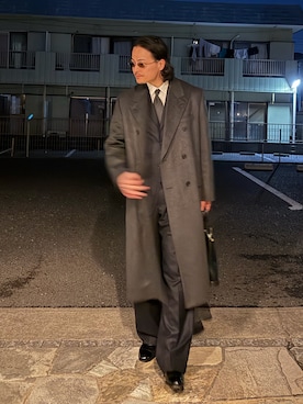 「AURALEE（オーラリー）のアイテム」を使った、shiminoriさん（メンズ・175cm）の冬コーディネート