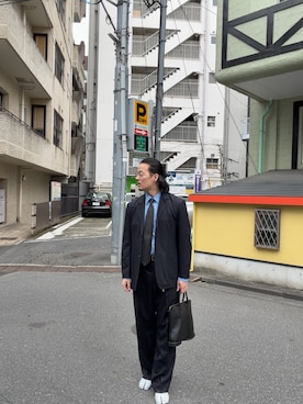 「アイテム（セットアップ）」を使った、shiminoriさん（メンズ・175cm）の秋コーディネート