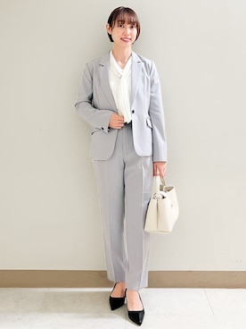 「THE SHOP TK （ザ ショップ ティーケー ）のアイテム」を使った、あかねさん（レディース・158cm）の春コーディネート