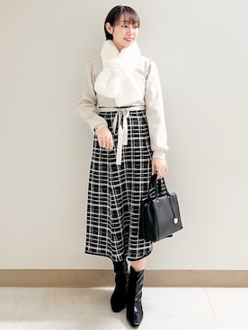あかねさん（レディース・158cm）の冬コーディネート