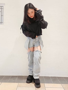 紫桜-shion-さん（レディース・156cm）の冬コーディネート
