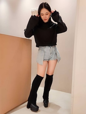 紫桜-shion-さん（レディース・156cm）の冬コーディネート