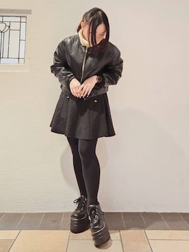 「ESPERANZA（エスペランサ）のアイテム」を使った、紫桜-shion-さん（レディース・156cm）の冬コーディネート