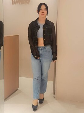 「ESPERANZA（エスペランサ）の2WAY超ハイヒール厚底パンプス（パンプス、ブラック系）」を使った、紫桜-shion-さん（レディース・156cm）の秋コーディネート