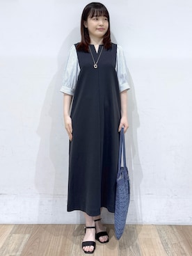 「Sunauna（スーナウーナ）のアイテム」を使った、るーさん（レディース・158cm）の春コーディネート