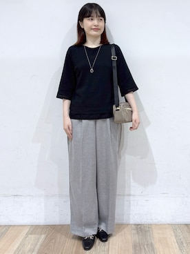 「Lee（リー）のアイテム（バッグ）」を使った、るーさん（レディース・158cm）の秋コーディネート