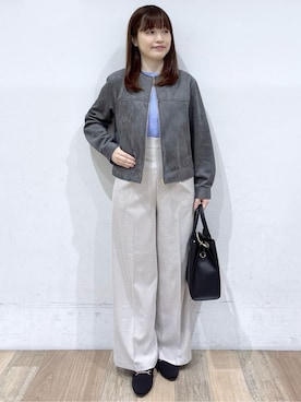 「grove（グローブ）のアイテム（パンツ）」を使った、るーさん（レディース・158cm）の冬コーディネート