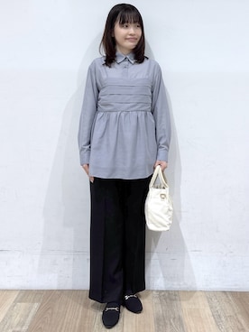 「Lee（リー）のアイテム（バッグ）」を使った、るーさん（レディース・158cm）の春コーディネート