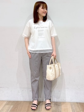 「Lee（リー）のアイテム（バッグ）」を使った、るーさん（レディース・158cm）の春コーディネート
