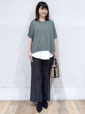 「Lee（リー）のアイテム（バッグ）」を使った、るーさん（レディース・158cm）の夏コーディネート
