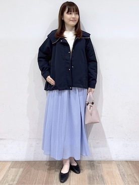 「COUP DE CHANCE（クードシャンス）のアイテム」を使った、るーさん（レディース・158cm）の冬コーディネート