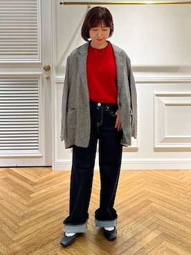 「RED CARD TOKYO（レッドカード）のアイテム」を使った、つじ まこさん（レディース・150cm）の夏コーディネート