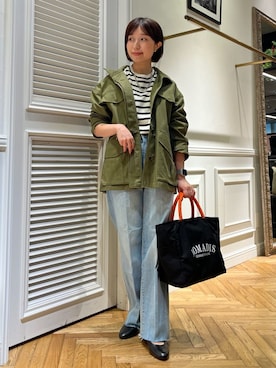 「NOMADIS（ノマディス）のアイテム」を使った、つじ まこさん（レディース・150cm）の春コーディネート