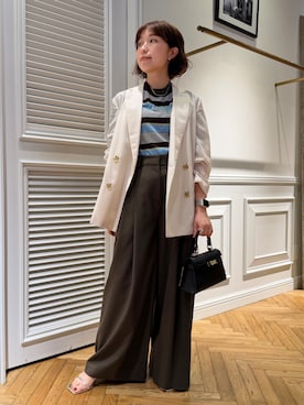 「DESVISIO（デヴィジオ）のアイテム」を使った、つじ まこさん（レディース・150cm）の春コーディネート