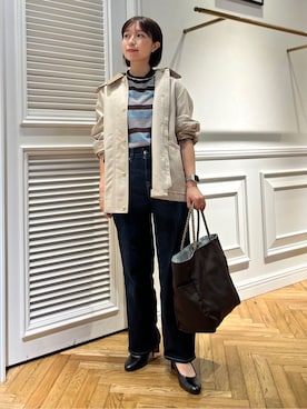 「NOMADIS（ノマディス）のアイテム」を使った、つじ まこさん（レディース・150cm）の春コーディネート