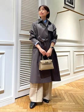 「AULENTTI（オウレンティ）のアイテム」を使った、つじ まこさん（レディース・150cm）の冬コーディネート