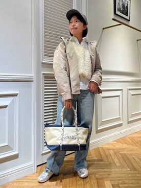 「NOMADIS（ノマディス）のアイテム」を使った、つじ まこさん（レディース・150cm）の冬コーディネート