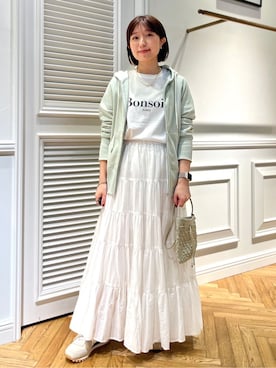 「DRESSTERIOR（ドレステリア）のアイテム」を使った、つじ まこさん（レディース・150cm）の春コーディネート