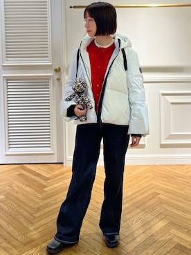 「アイテム（おもちゃ、ベージュ系）」を使った、つじ まこさん（レディース・150cm）の冬コーディネート