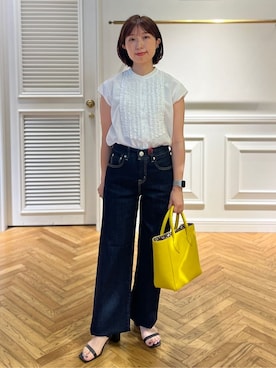 「RED CARD TOKYO（レッドカード）のアイテム」を使った、つじ まこさん（レディース・150cm）の夏コーディネート