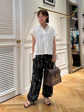 「TICCA（ティッカ）のアイテム（パンツ）」を使った、つじ まこさん（レディース・150cm）の夏コーディネート