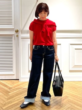 「RED CARD TOKYO（レッドカード）のアイテム」を使った、つじ まこさん（レディース・150cm）の夏コーディネート