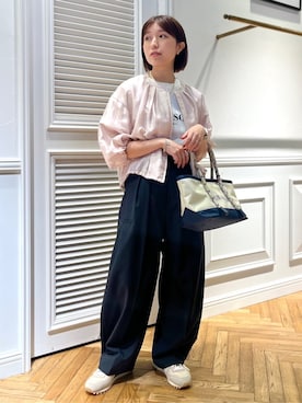 「Airpapel（エアパペル）のアイテム」を使った、つじ まこさん（レディース・150cm）の春コーディネート