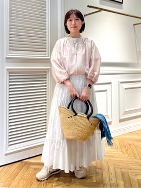 「madras（マドラス）のアイテム」を使った、つじ まこさん（レディース・150cm）の春コーディネート