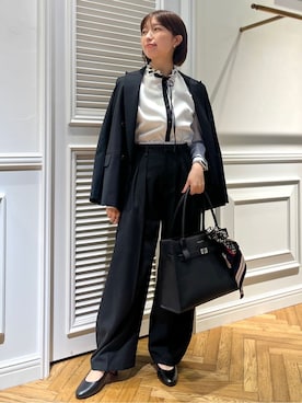 「Airpapel（エアパペル）のアイテム」を使った、つじ まこさん（レディース・150cm）の春コーディネート