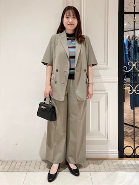 「AULENTTI（オウレンティ）のアイテム」を使った、minowaさん（レディース・156cm）の春コーディネート