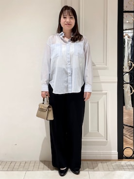 「AULENTTI（オウレンティ）のアイテム」を使った、minowaさん（レディース・156cm）の春コーディネート