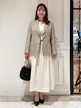 「DESVISIO（デヴィジオ）のアイテム」を使った、minowaさん（レディース・156cm）の春コーディネート