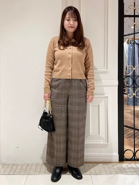 「Kassiopea（カシオペア）のアイテム」を使った、minowaさん（レディース・156cm）の冬コーディネート