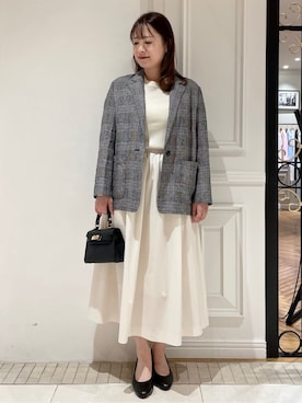 「AULENTTI（オウレンティ）のアイテム」を使った、minowaさん（レディース・156cm）の春コーディネート