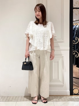 「AULENTTI（オウレンティ）のアイテム」を使った、minowaさん（レディース・156cm）の春コーディネート