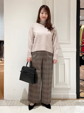 「tov（トーヴ）のアイテム」を使った、minowaさん（レディース・156cm）の秋コーディネート