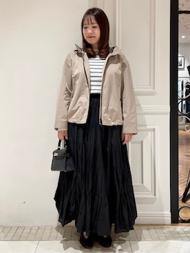 「AULENTTI（オウレンティ）のアイテム」を使った、minowaさん（レディース・156cm）の冬コーディネート