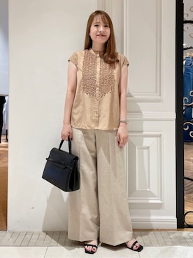 「tov（トーヴ）のアイテム」を使った、minowaさん（レディース・156cm）の夏コーディネート