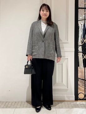 「AULENTTI（オウレンティ）のアイテム」を使った、minowaさん（レディース・156cm）の春コーディネート