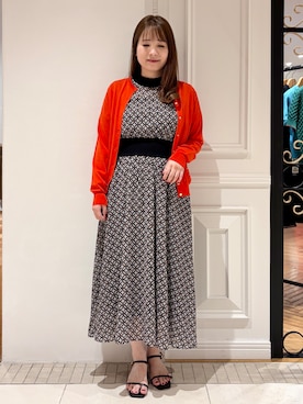 「オフィスカジュアル」｜「アイテム（ワンピース）」を使った、minowaさん（レディース・156cm）の夏コーディネート