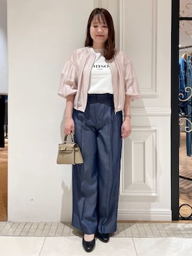 「AULENTTI（オウレンティ）のアイテム」を使った、minowaさん（レディース・156cm）の春コーディネート