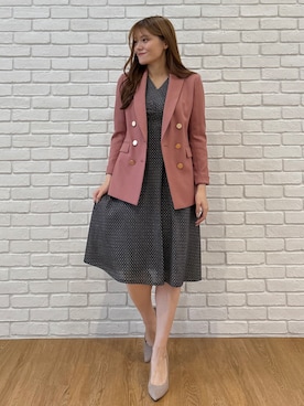 「COUP DE CHANCE（クードシャンス）のアイテム」を使った、sayaさん（レディース・166cm）の秋コーディネート
