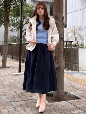 「COUP DE CHANCE（クードシャンス）のアイテム」を使った、sayaさん（レディース・166cm）の冬コーディネート