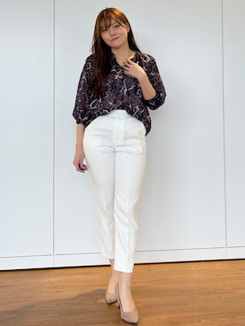 「HusHusH（ハッシュアッシュ）のアイテム」を使った、sayaさん（レディース・166cm）の春コーディネート