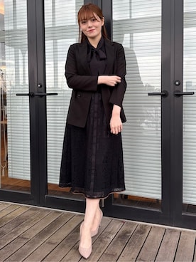 「COUP DE CHANCE（クードシャンス）のアイテム」を使った、sayaさん（レディース・166cm）の春コーディネート