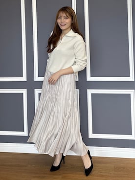 「COUP DE CHANCE（クードシャンス）のアイテム」を使った、sayaさん（レディース・166cm）の秋コーディネート