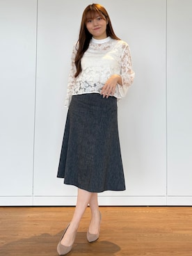 「COUP DE CHANCE（クードシャンス）のアイテム」を使った、sayaさん（レディース・166cm）の春コーディネート