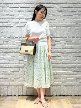 「オーガニックコットン」｜erinaさん（レディース・167cm）の春コーディネート