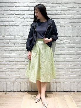 「index（インデックス）のアイテム（ブルゾン）」を使った、erinaさん（レディース・167cm）の春コーディネート